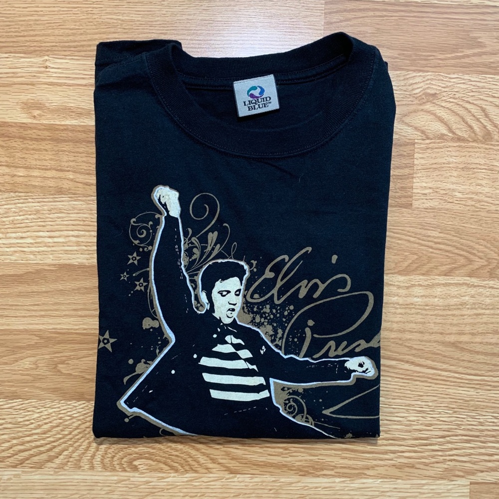 Liquid Blue Elvis Presley Shirt